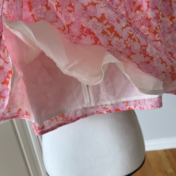 Abound NWT coral pink floral lined skirt in a size small - Picture 6 of 16